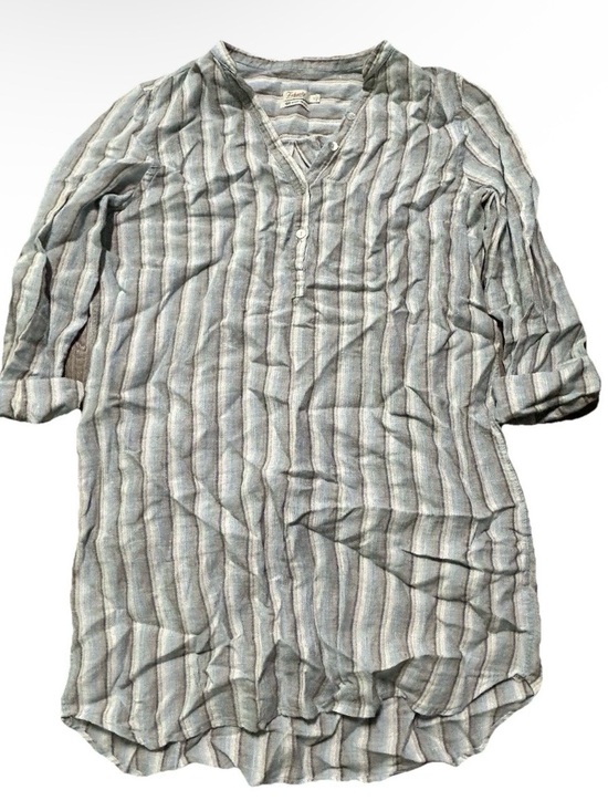 Faherty Dresses & Skirts - Women’s Faherty Blue Striped Long Sleeve Summer Beach Dress Size Small